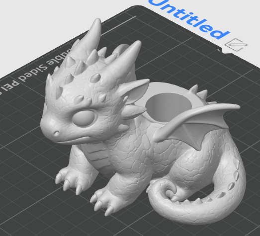 Mystical Dragon Air Plant Holder STL
